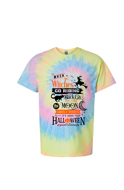 Multi-Color Spiral Tie-Dyed T-Shirt
