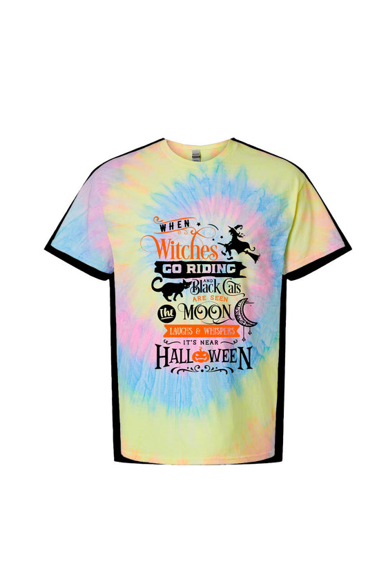 Multi-Color Spiral Tie-Dyed T-Shirt