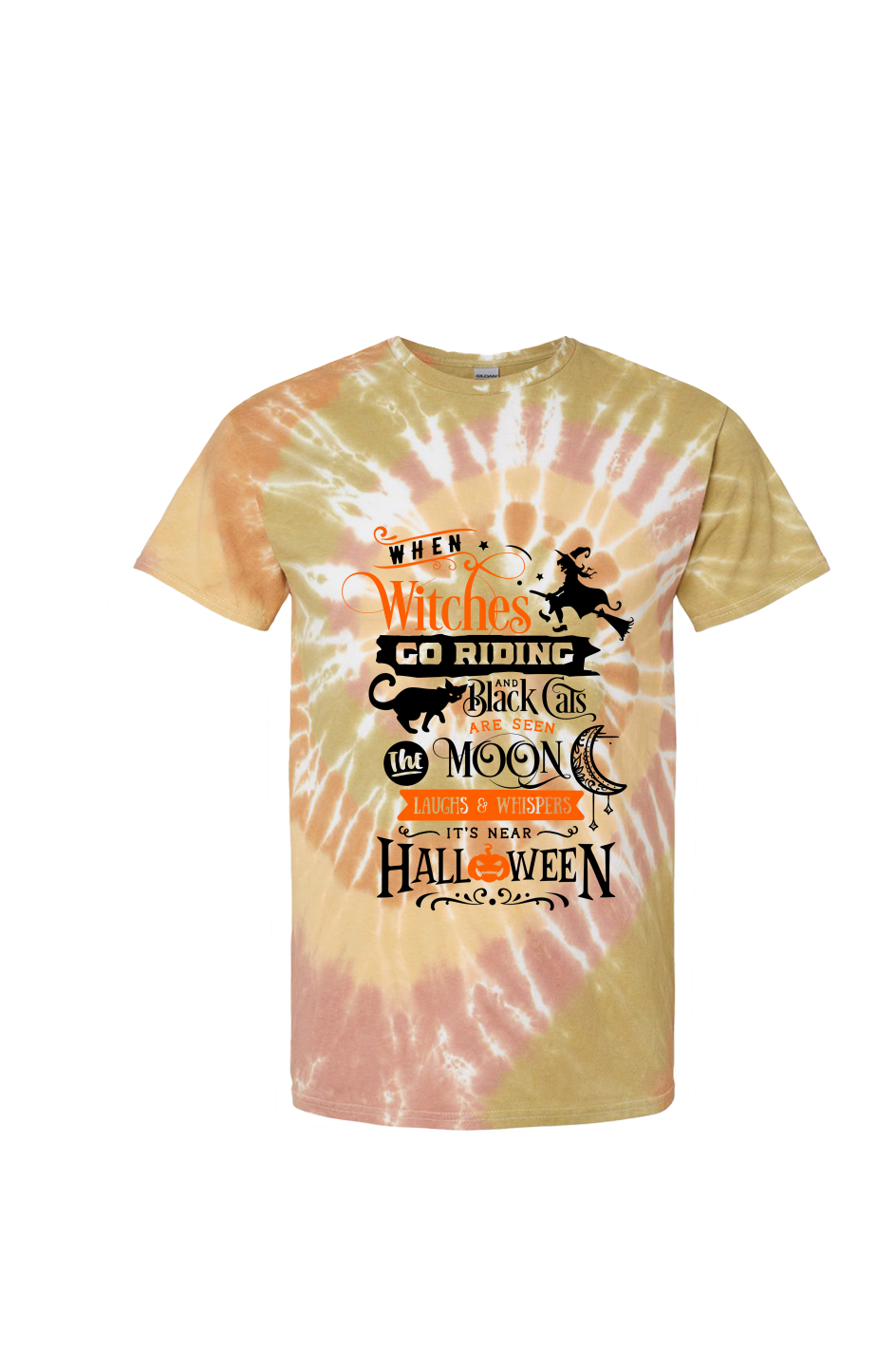 Multi-Color Spiral Tie-Dyed T-Shirt