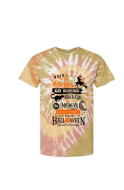 Multi-Color Spiral Tie-Dyed T-Shirt