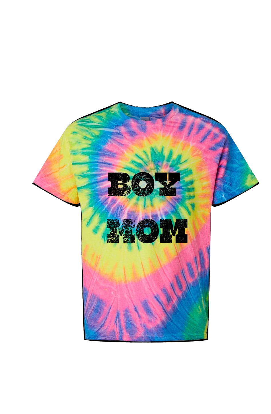 Multi-Color Spiral Tie-Dyed T-Shirt