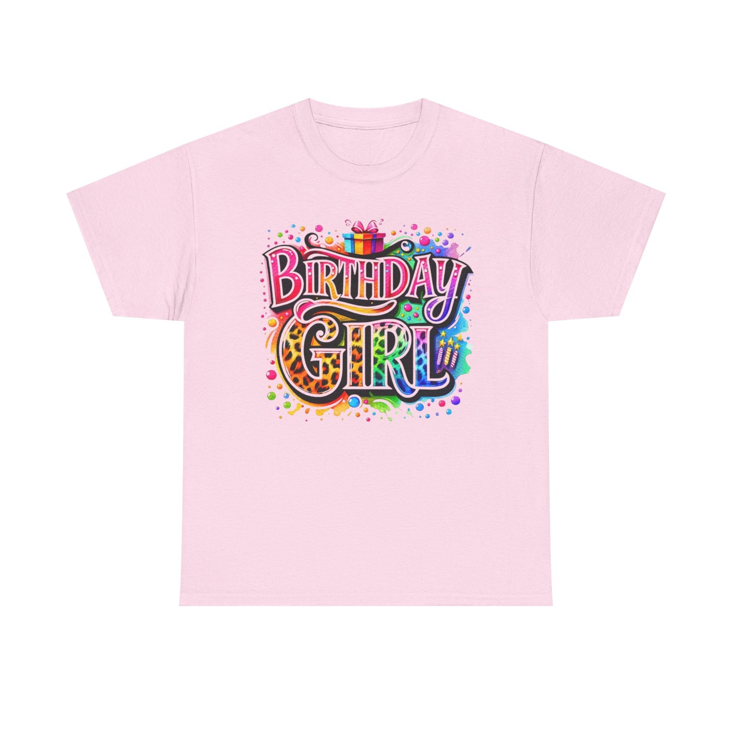 Birthday Girl T-Shirt — Colorful Party Graphic Tee for Her