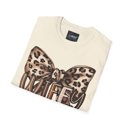 Wifey Leopard Bow T-Shirt — 'WIFEY' Leopard Print Bow Tee