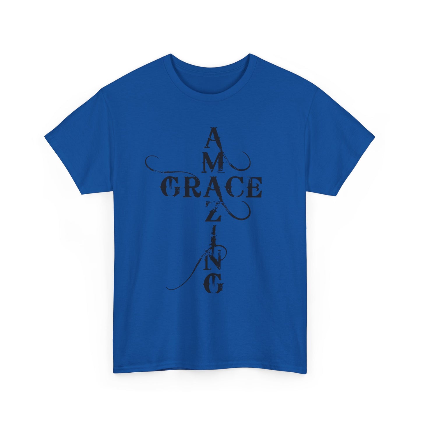 T‑Shirt — “Amazing Grace” Cross Design / “How Sweet the Sound?” Inspirational Gospel Tee