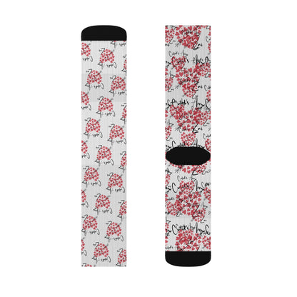 Cupid's Arrow Patterned Sublimation Socks