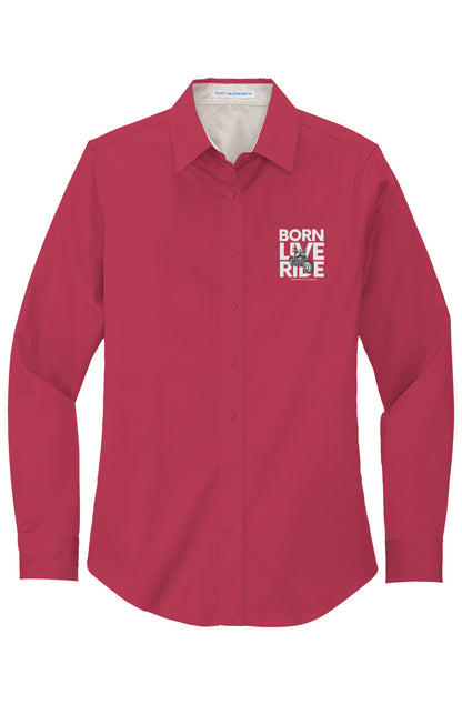 Womens Long Sleeve Easy Care Shirt