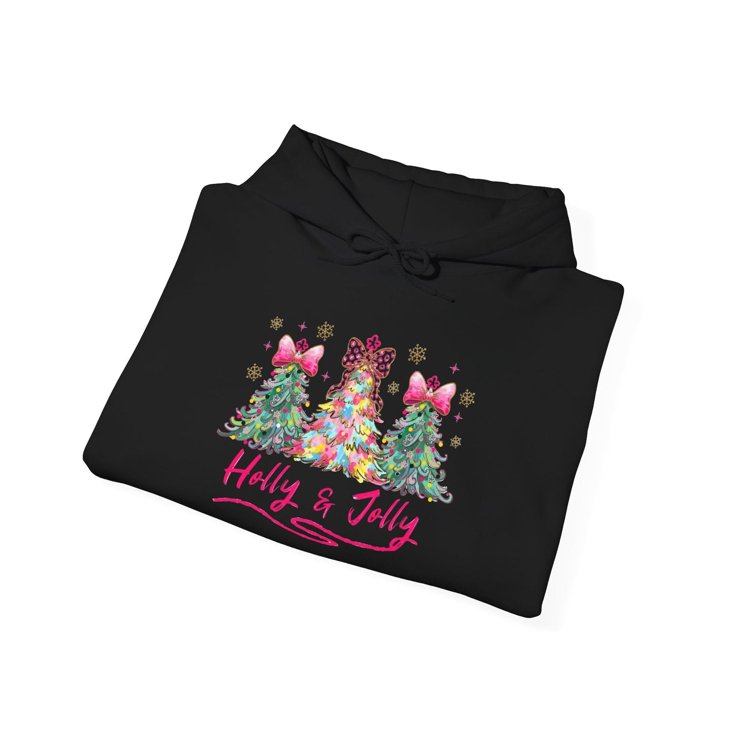 Festive Holly & Jolly Sweatshirt, Unisex Christmas Hoodie, Holiday Gift, Cozy Sweatshirt, Winter Apparel, Casual Wear
