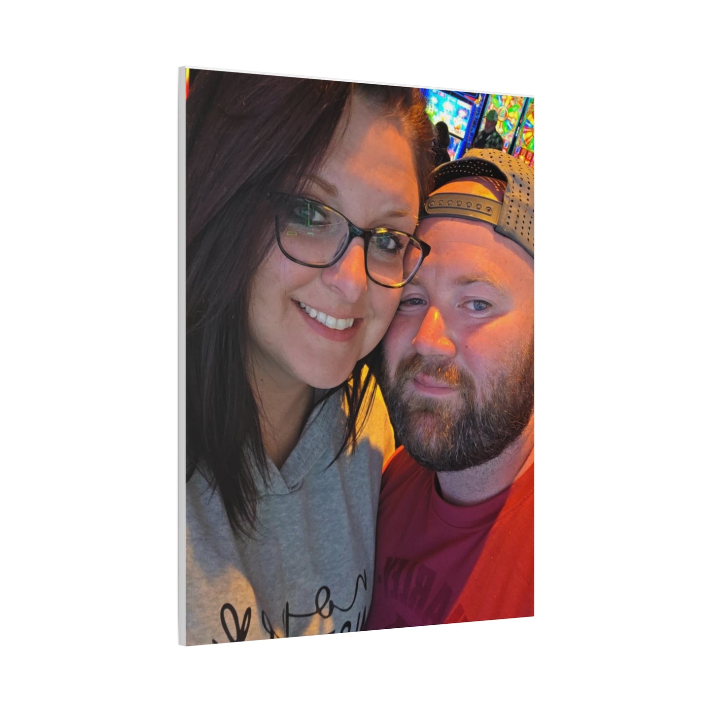 Personalized Stretched Canvas Print, Custom Wall Art, Home Decor, Gift for Couples, Anniversary, Homewarming