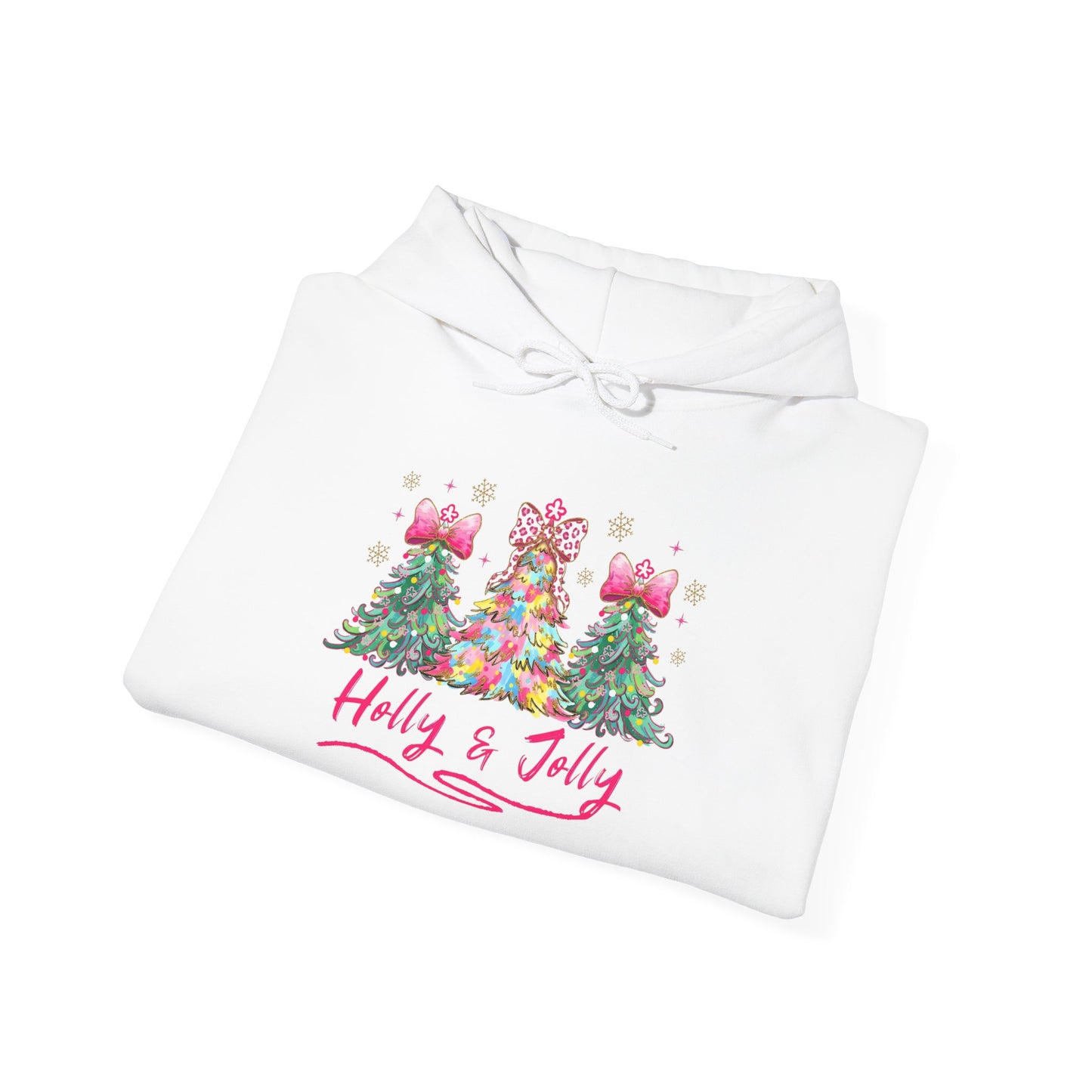 Festive Holly & Jolly Sweatshirt, Unisex Christmas Hoodie, Holiday Gift, Cozy Sweatshirt, Winter Apparel, Casual Wear