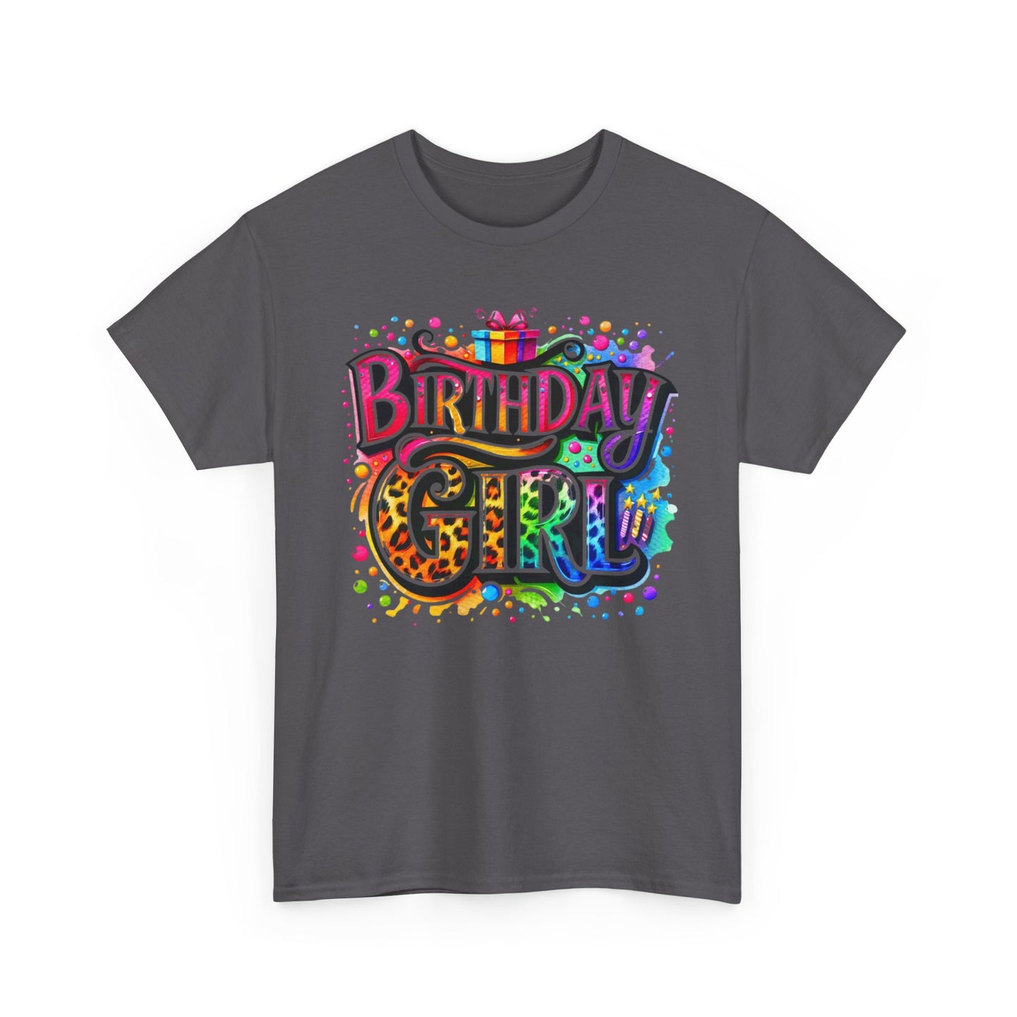 Birthday Girl T-Shirt — Colorful Party Graphic Tee for Her