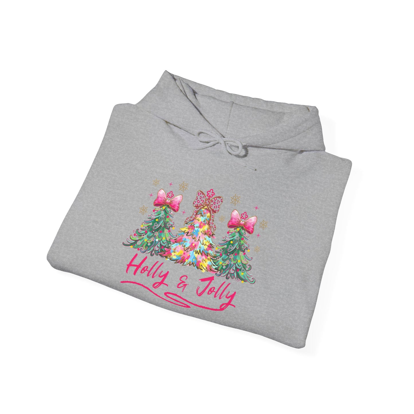 Festive Holly & Jolly Sweatshirt, Unisex Christmas Hoodie, Holiday Gift, Cozy Sweatshirt, Winter Apparel, Casual Wear