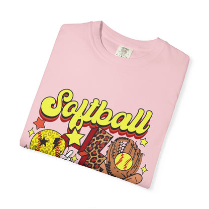 Softball Mama T-Shirt — Retro Softball Mom Graphic Tee
