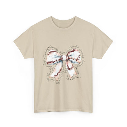 Bow Stitch Tee — Cute Hand-Drawn Ribbon Graphic T-Shirt