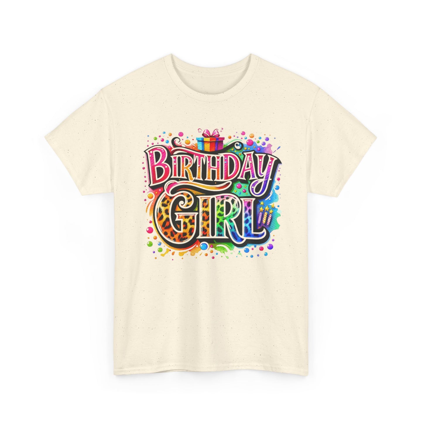 Birthday Girl T-Shirt — Colorful Party Graphic Tee for Her