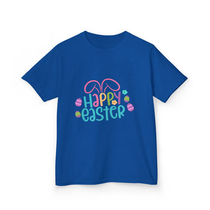 Happy Easter Kids Tee — Bunny Ears & Easter Eggs Holiday Shirt
