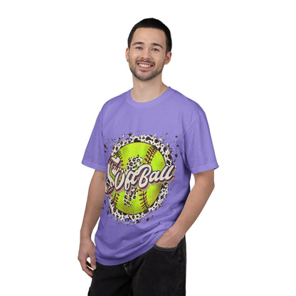 Softball Vintage Graphic T-Shirt — Neon Softball Logo Tee