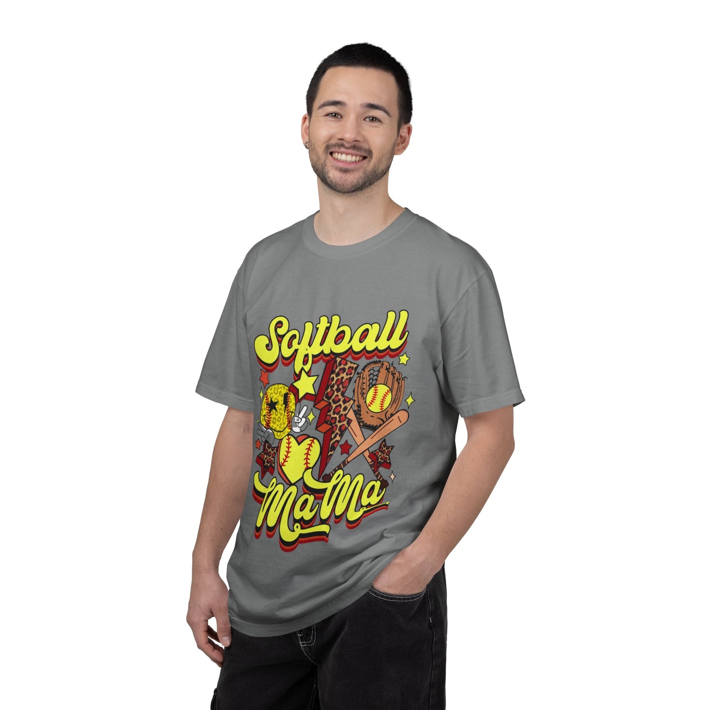 Softball Mama T-Shirt — Retro Softball Mom Graphic Tee