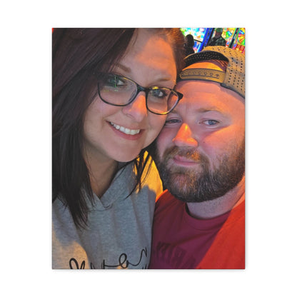 Personalized Stretched Canvas Print, Custom Wall Art, Home Decor, Gift for Couples, Anniversary, Homewarming