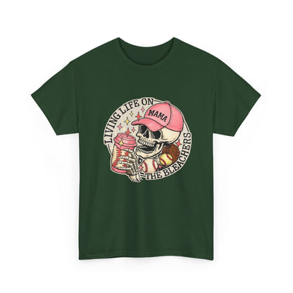 Living Life SPORTS MOM Skull Tee — Mama Cap Vintage Surf School Shirt