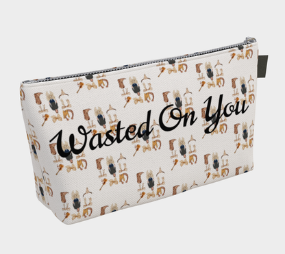 Wasted On You- Makeup Bag