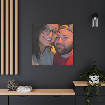 Personalized Stretched Canvas Print, Custom Wall Art, Home Decor, Gift for Couples, Anniversary, Homewarming