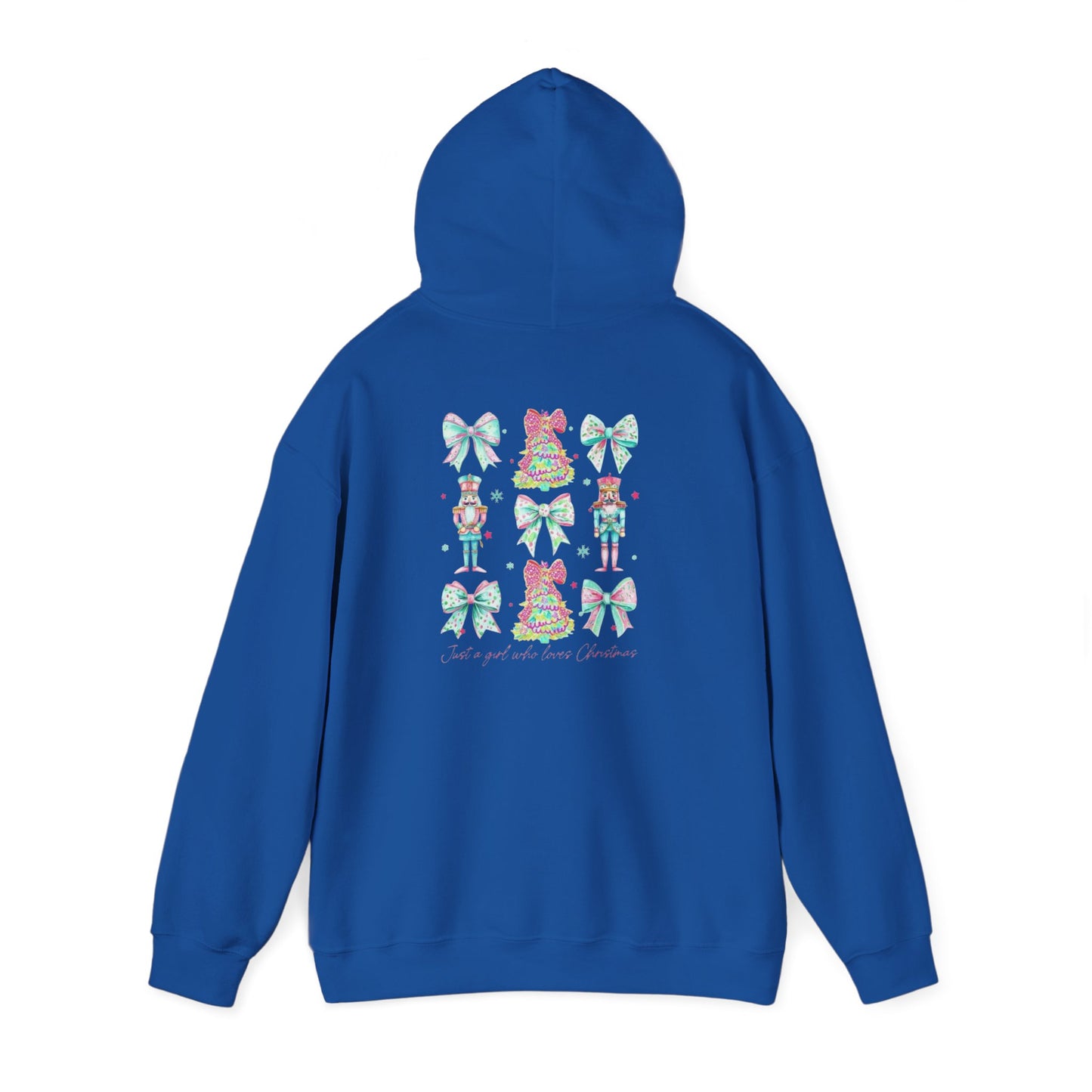 Just a Girl Who Loves Christmas- Whimsical Hooded Sweatshirt