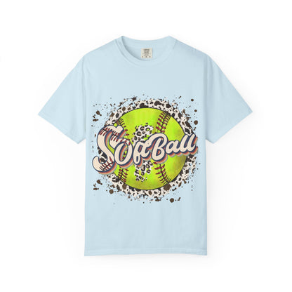 Softball Vintage Graphic T-Shirt — Neon Softball Logo Tee