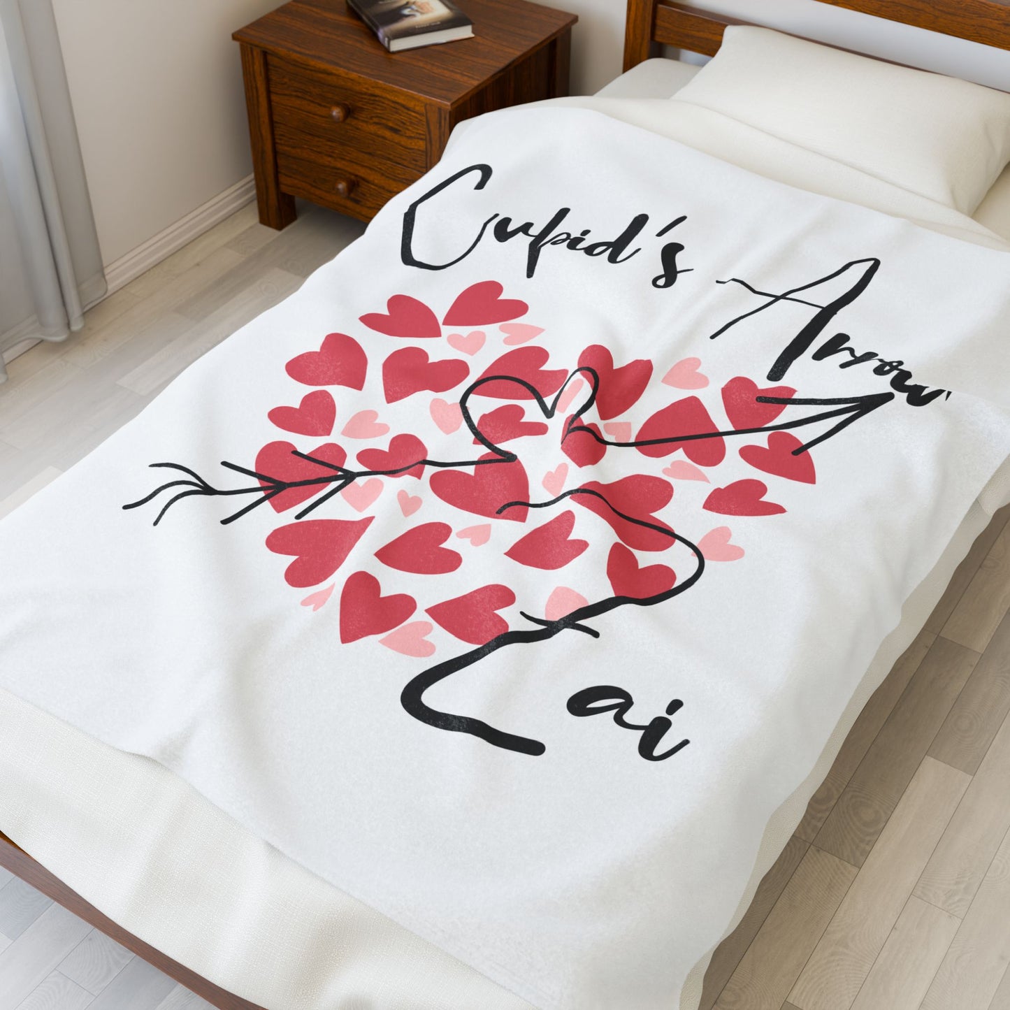 Cupid's Arrow Velveteen Plush Blanket Merch