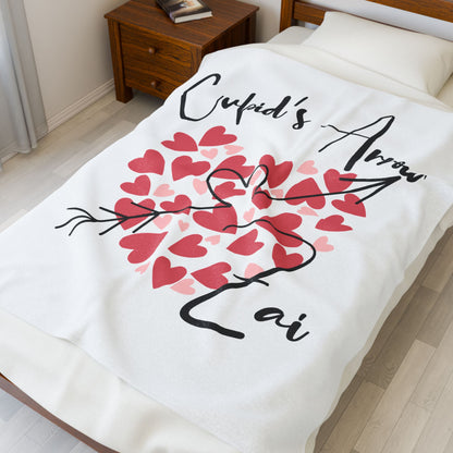Cupid's Arrow Velveteen Plush Blanket Merch
