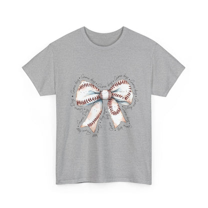 Bow Stitch Tee — Cute Hand-Drawn Ribbon Graphic T-Shirt