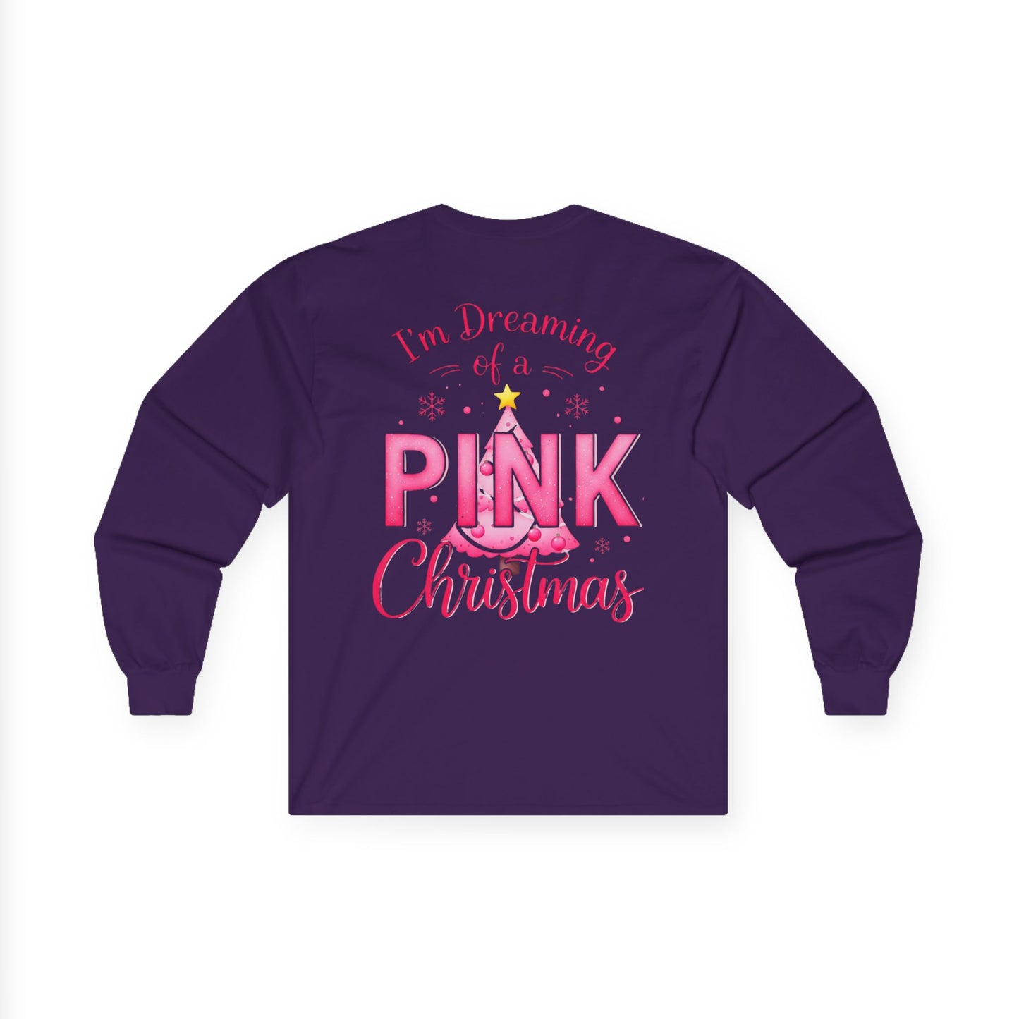 Pink Christmas Unisex Ultra Cotton Long Sleeve Tee