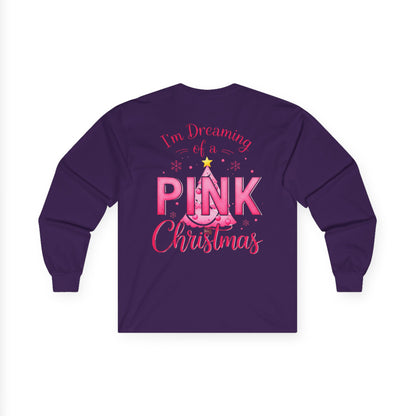Pink Christmas Unisex Ultra Cotton Long Sleeve Tee