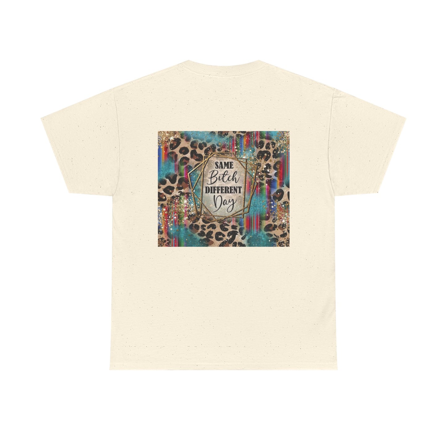 Same Bitch Different Day Leopard Graphic Tee