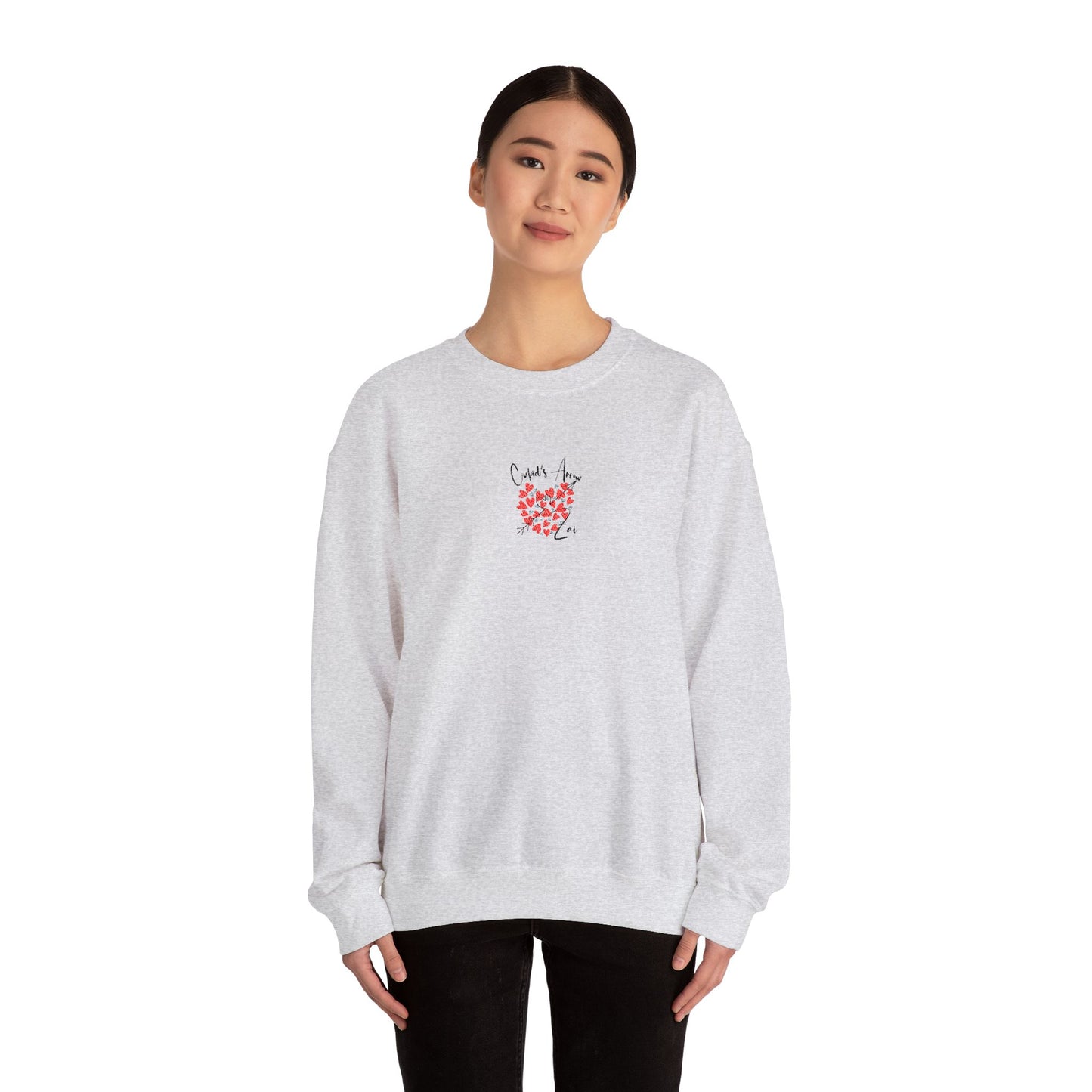 Embroidered Cupid's Arrow Merch-  Crewneck Sweatshirt