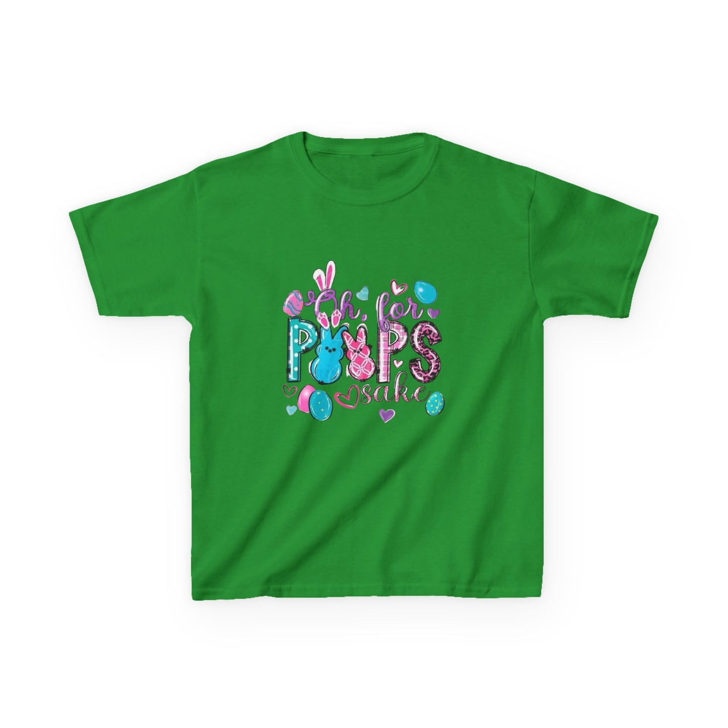 Kids Tee — "Pops" Cute Colorful Bunny Hearts Design (Children’s Graphic T-Shirt)