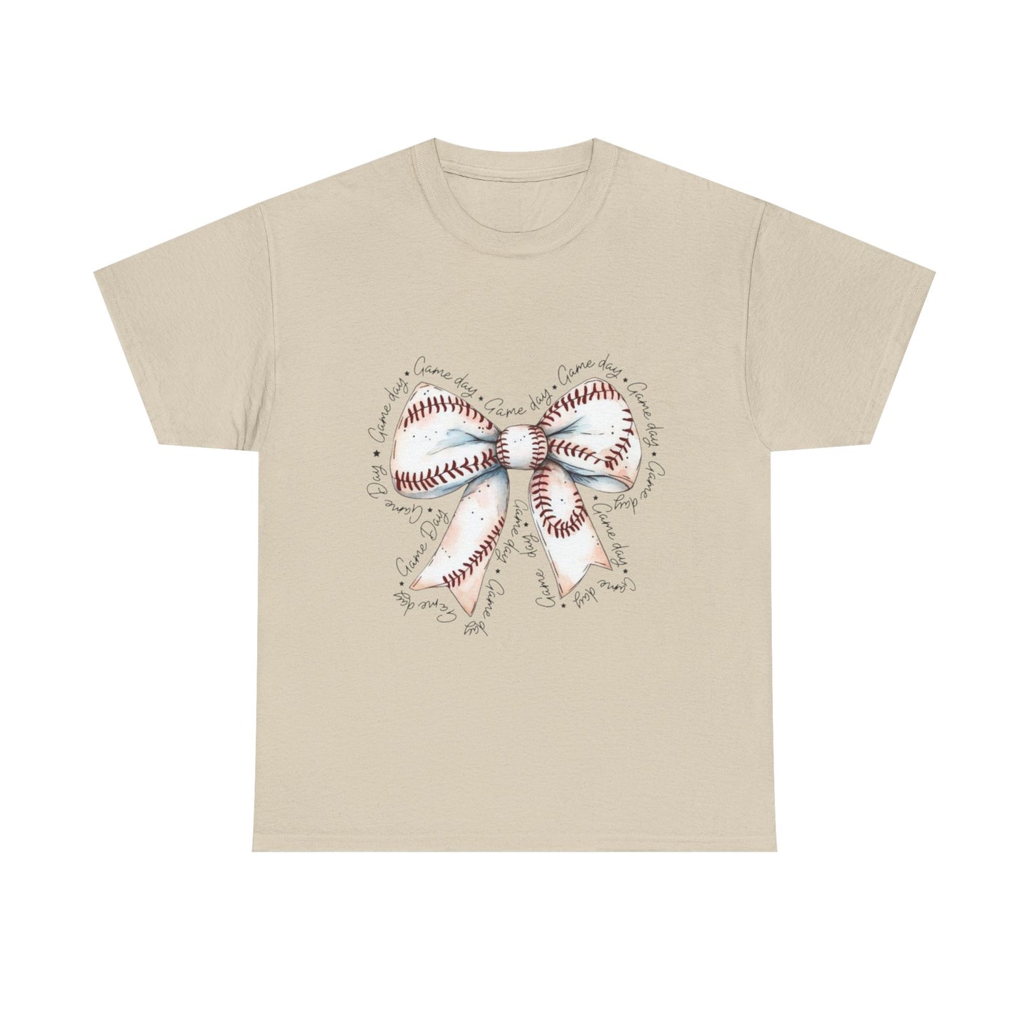 Bow Stitch Tee — Cute Hand-Drawn Ribbon Graphic T-Shirt