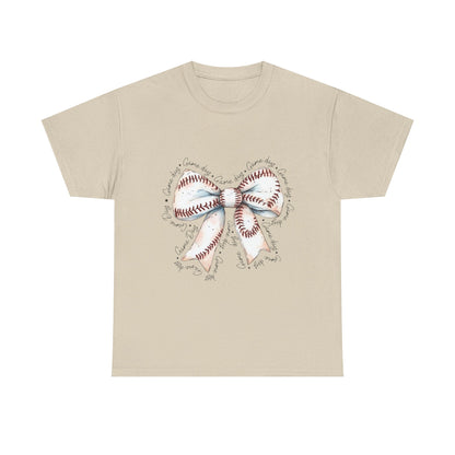 Bow Stitch Tee — Cute Hand-Drawn Ribbon Graphic T-Shirt