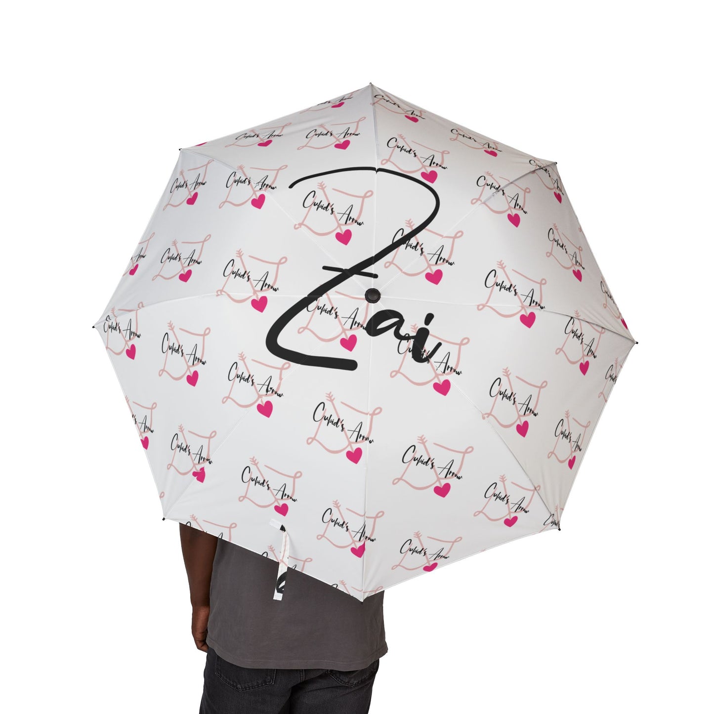 White- Cupid's Arrow Merch- Chic Foldable Umbrella