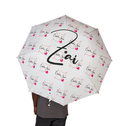 White- Cupid's Arrow Merch- Chic Foldable Umbrella