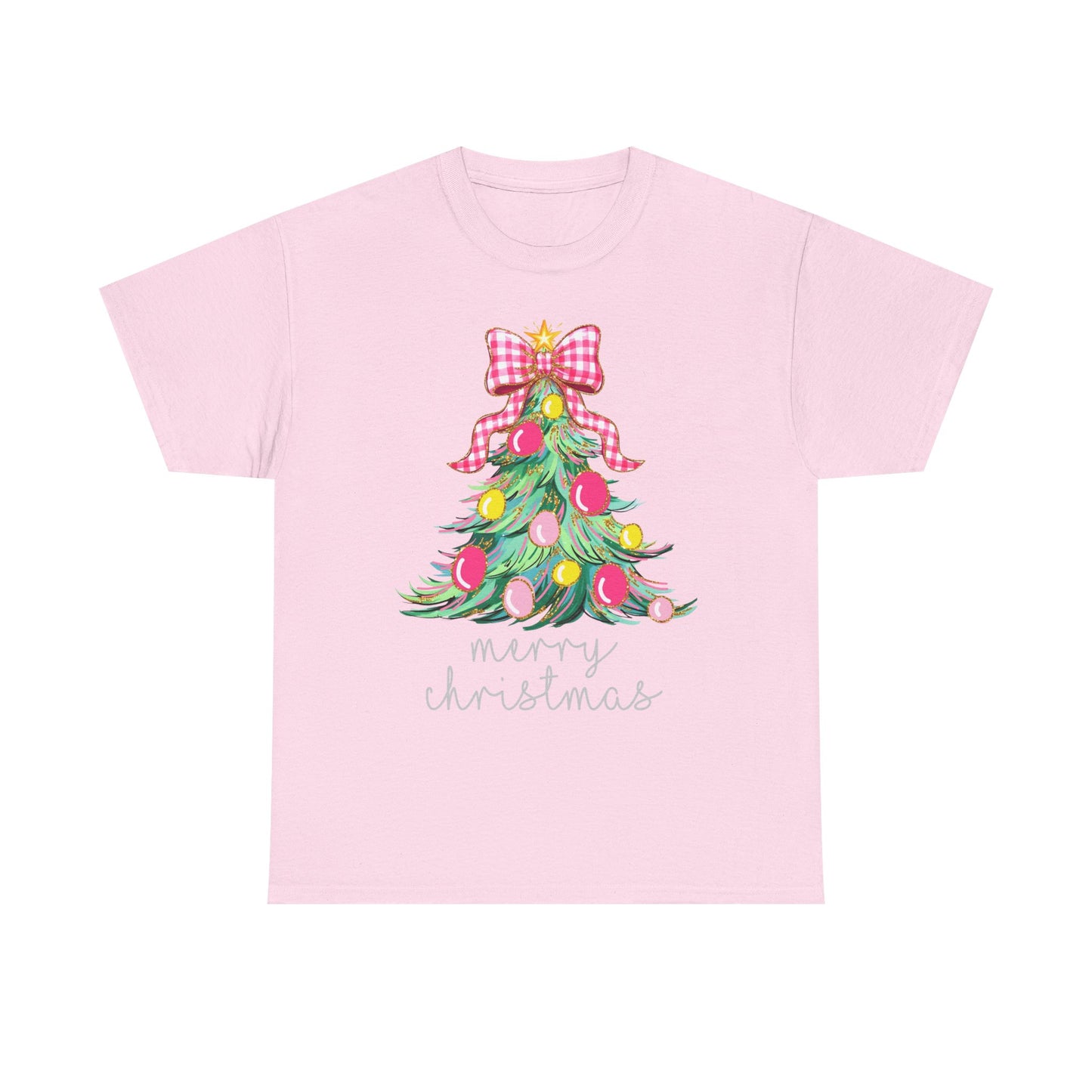 Merry Christmas Tree Unisex Heavy Cotton Tee