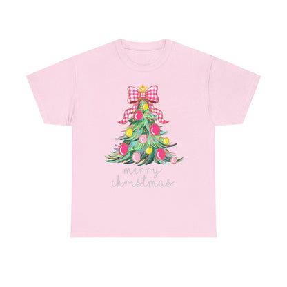 Merry Christmas Tree Unisex Heavy Cotton Tee