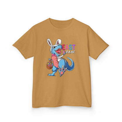 Kids 'Beast of Easter' Dino Bunny T‑Shirt — Cute Easter Dino with Basket