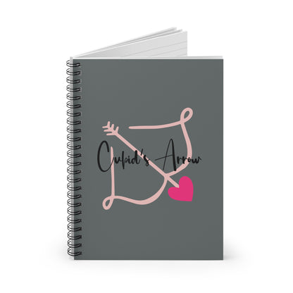 Cupid's Arrow Spiral Notebook - Ruled Lines- Merch
