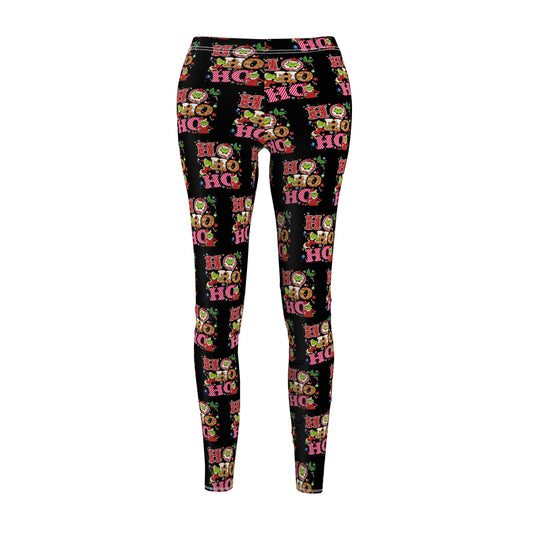 Grinch-HoHoHo Festive Women's Leggings, Holiday Activewear