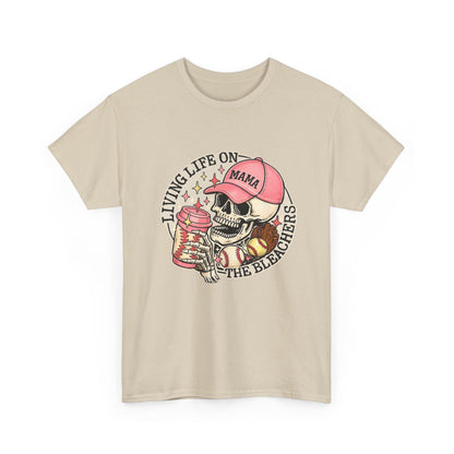 Living Life SPORTS MOM Skull Tee — Mama Cap Vintage Surf School Shirt