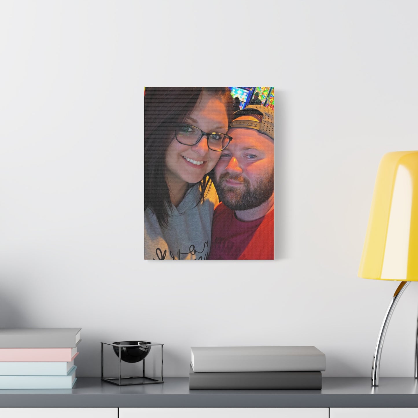Personalized Stretched Canvas Print, Custom Wall Art, Home Decor, Gift for Couples, Anniversary, Homewarming