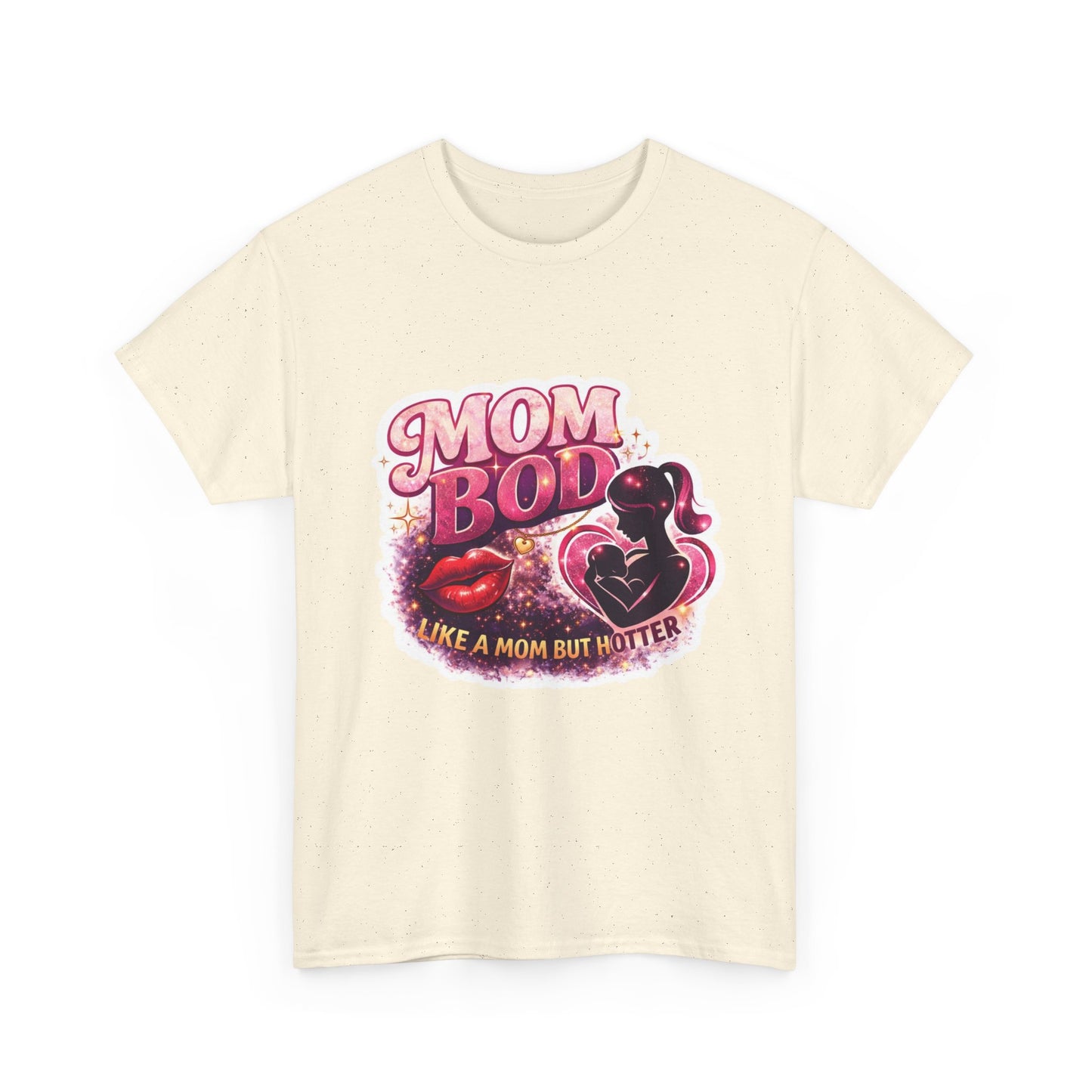 Mom Bod Graphic Tee — "Mom Bod Like A Mom But Hotter" Cute Retro Mother's Day Shirt