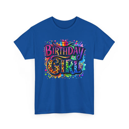 Birthday Girl T-Shirt — Colorful Party Graphic Tee for Her