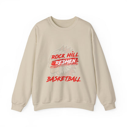 Rock Hill Redmen Basketball Crewneck Sweatshirt