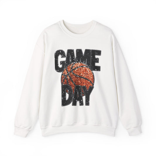 Game Day Basketball Sweatshirt — Vintage Sport Crewneck for Fans